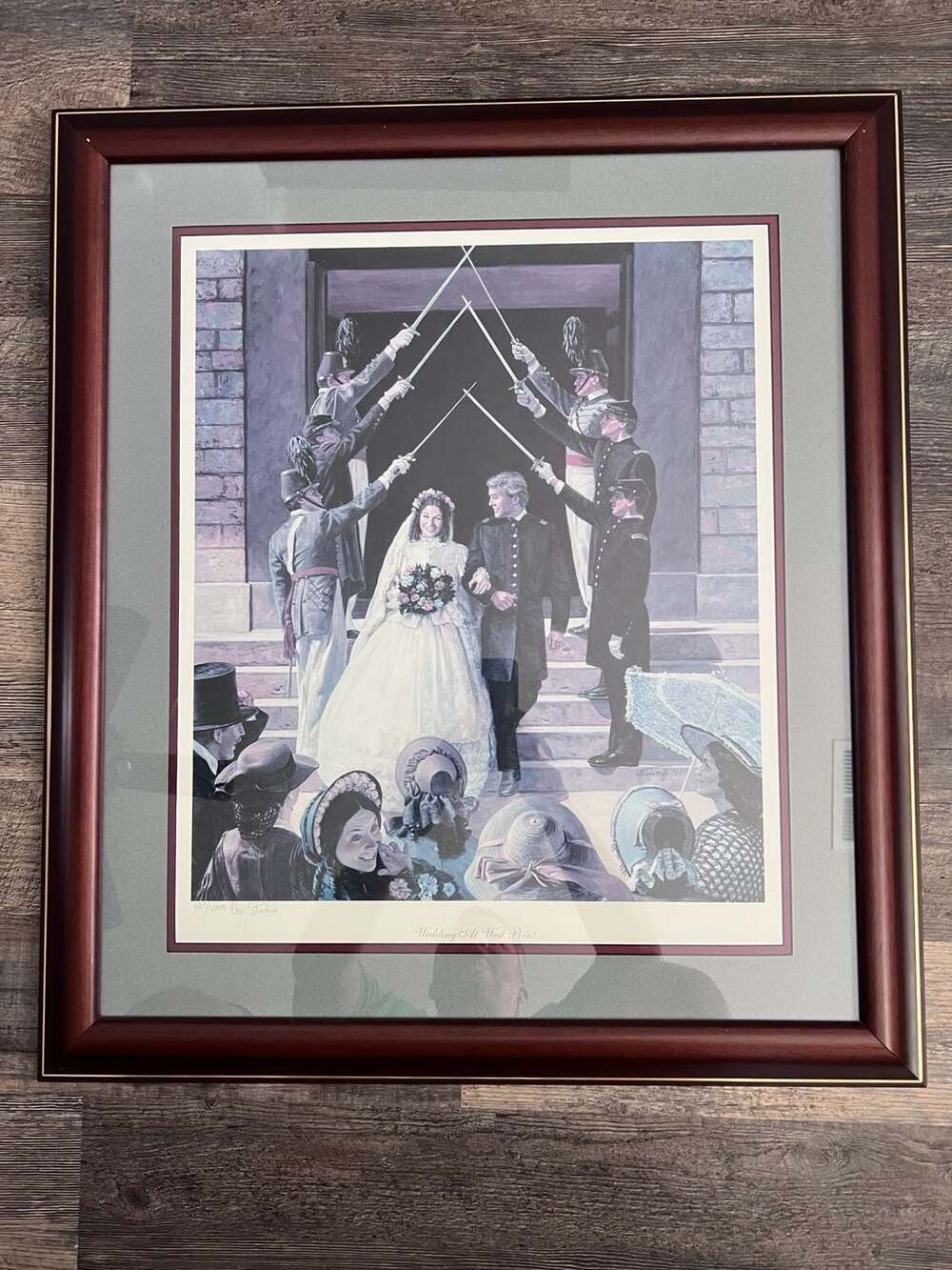 Don Stivers Wedding At West Point Signed Numbered Lithograph Print